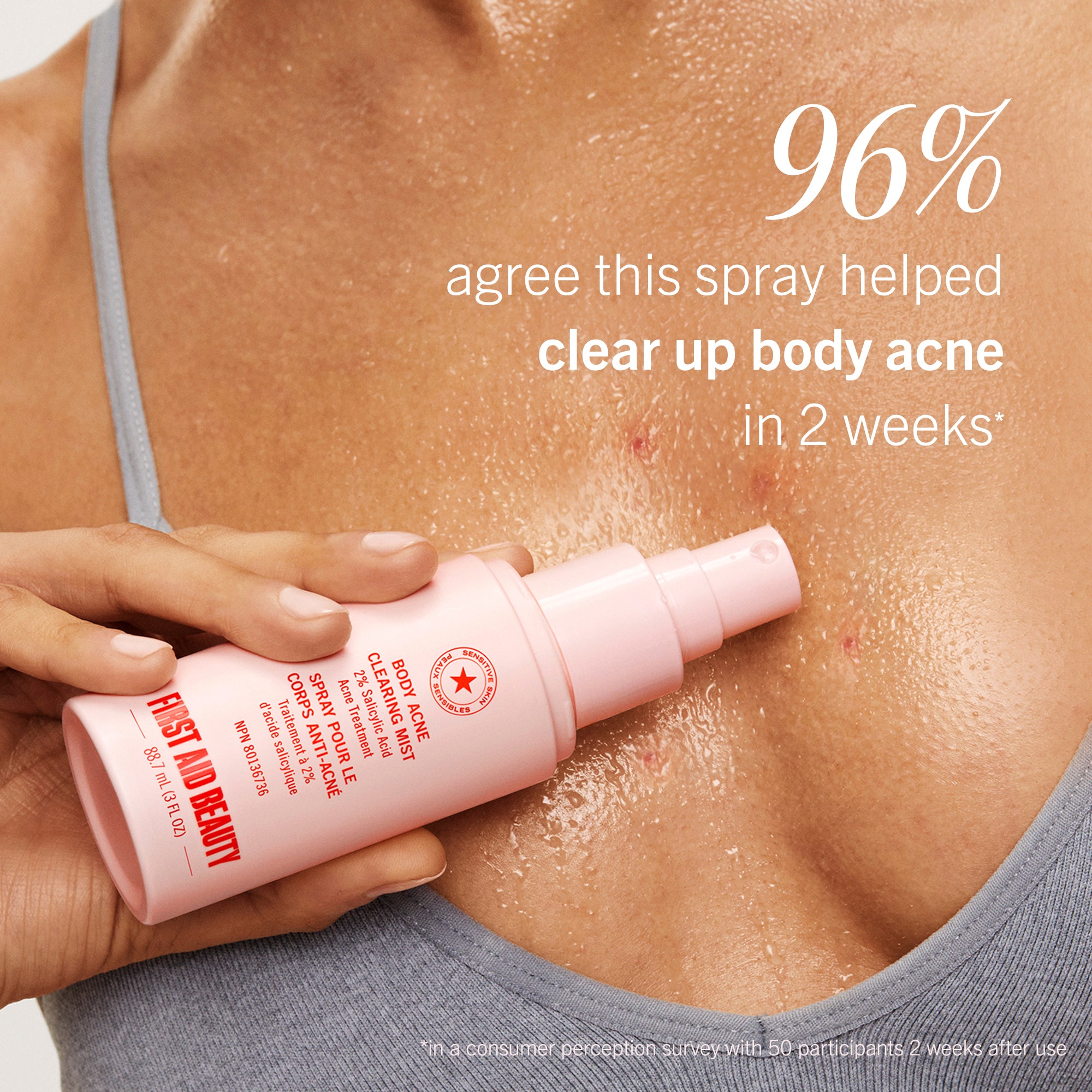 Body Acne Clearing Mist with 2% Salicylic Acid - Image 6