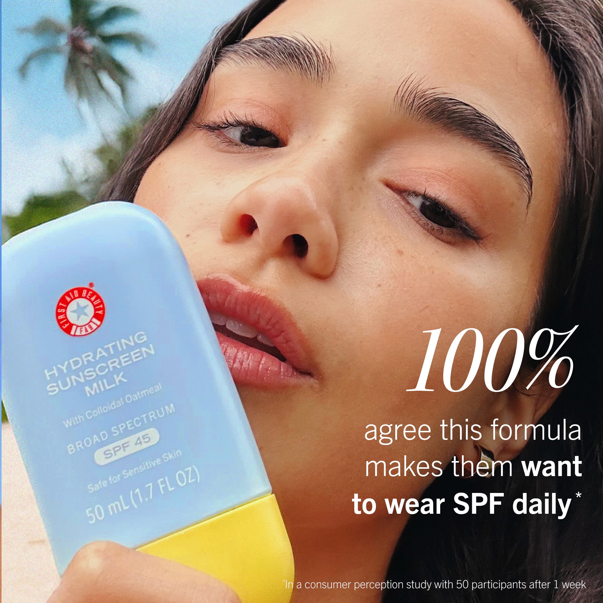 Hydrating Sunscreen Milk with Colloidal Oatmeal Broad Spectrum SPF 45 - Image 6