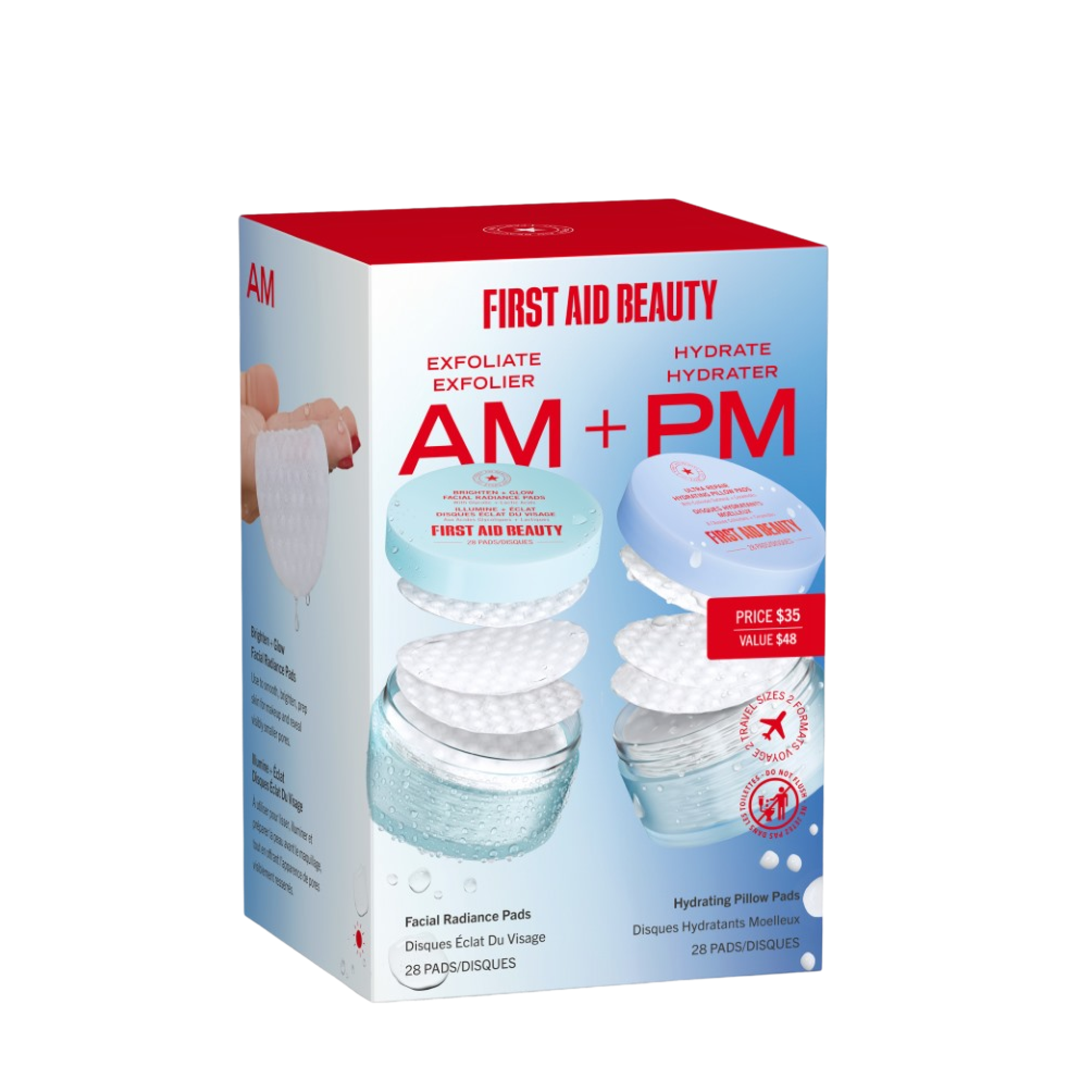Exfoliate AM + Hydrate PM Pads Duo