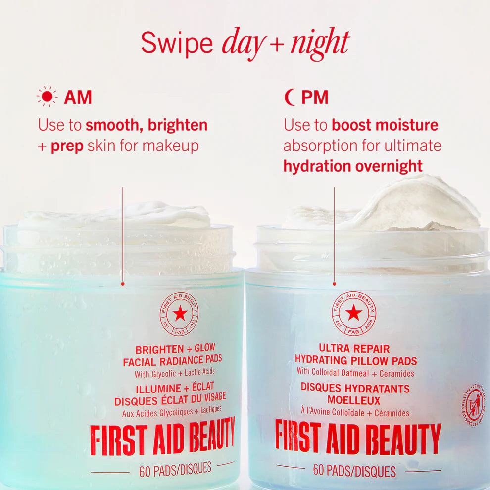 Facial Radiance Pads with Glycolic + Lactic Acids Travel Size - Image 9