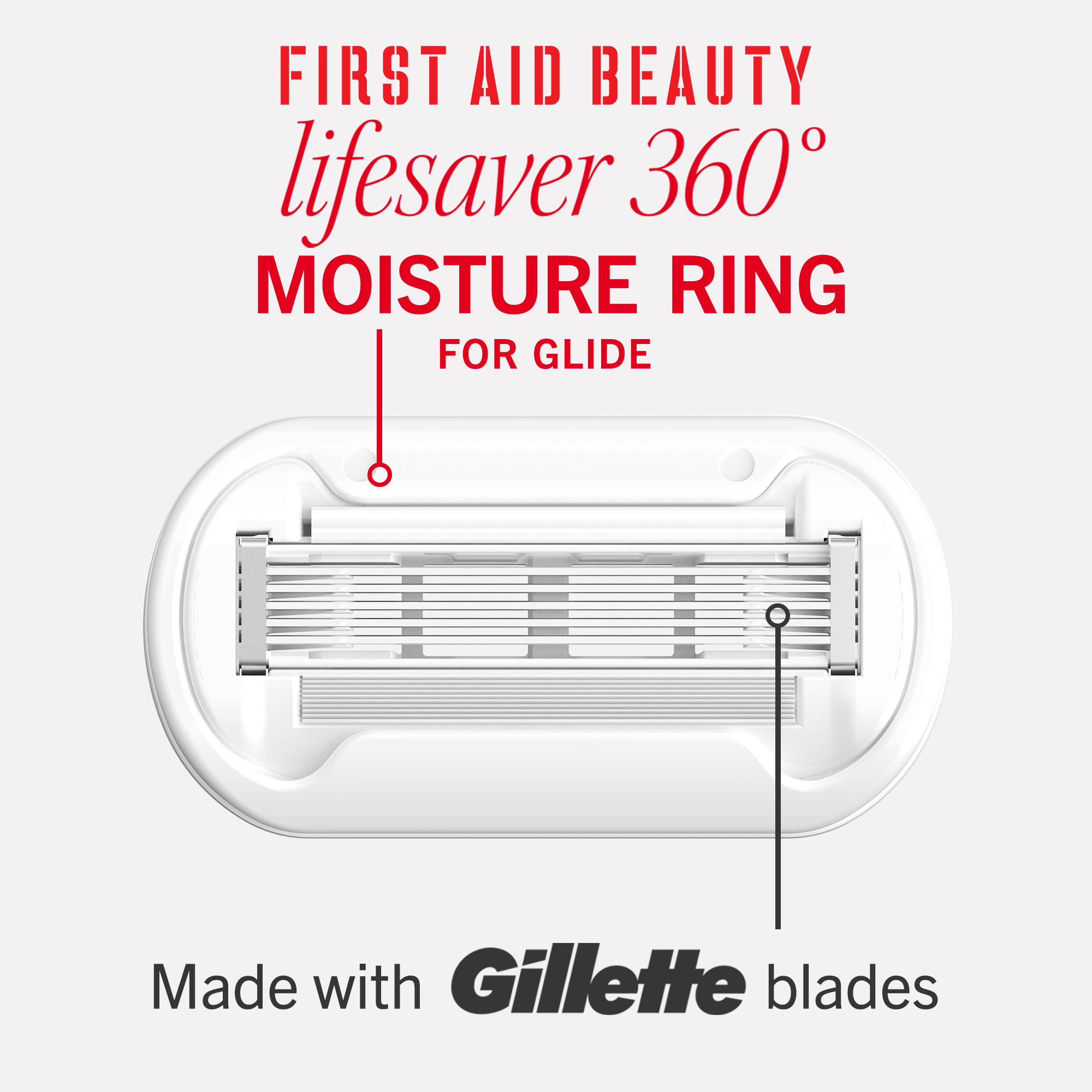 First Aid Beauty Rescue Razor Blade Refills 4ct - Image 2