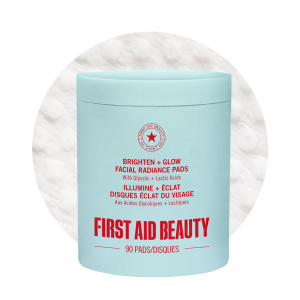 Brighten + Glow Facial Radiance Pads with Glycolic + Lactic Acids 90 Count