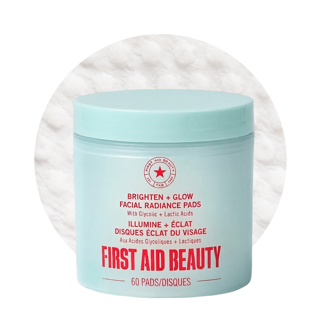 Brighten + Glow Facial Radiance Pads with Glycolic + Lactic Acids