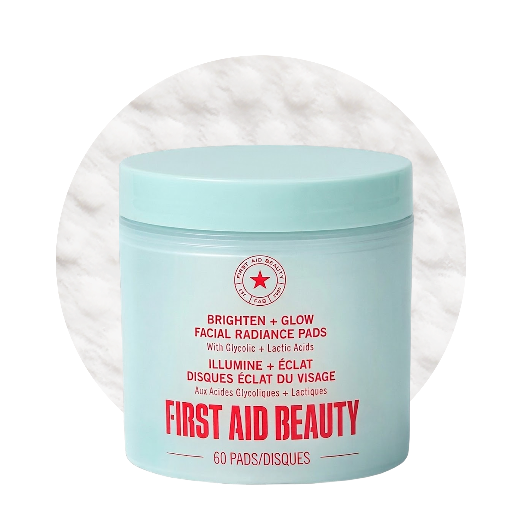 Brighten + Glow Facial Radiance Pads with Glycolic + Lactic Acids