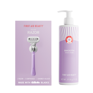 First Aid Beauty Rescue Razor + Shave Cream Duo